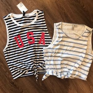 Summertime Crop Top Duo! NWT